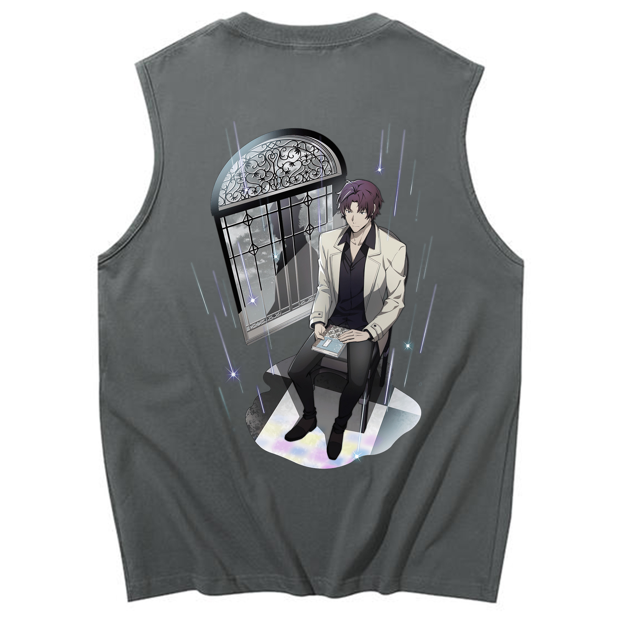 （画像用） 文豪ストレイドッグス Bungo Stray Dogs コットン100％タンクトップ（背面プリント）